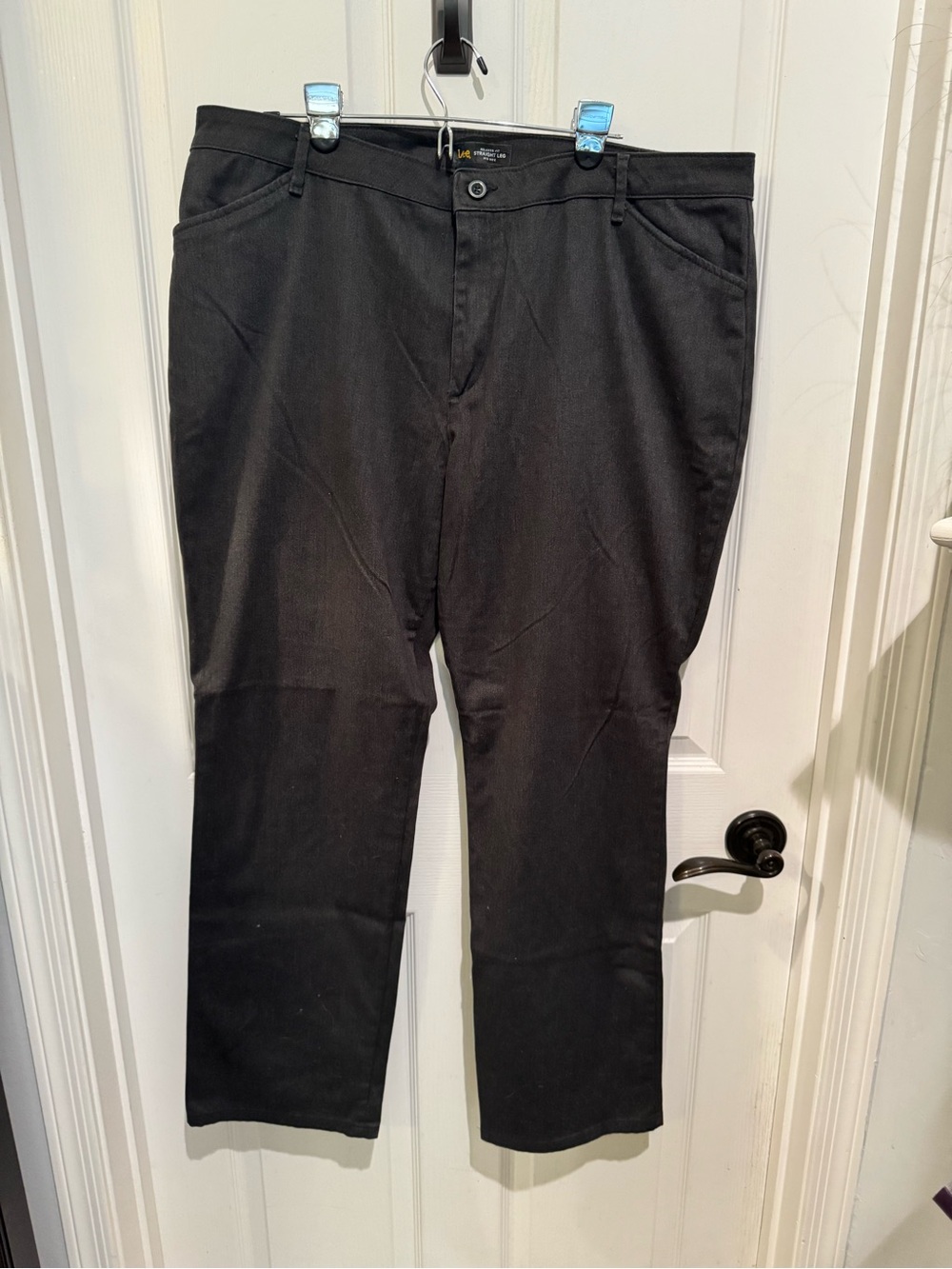 Lee Women's Dark Gray Straight Leg Trousers